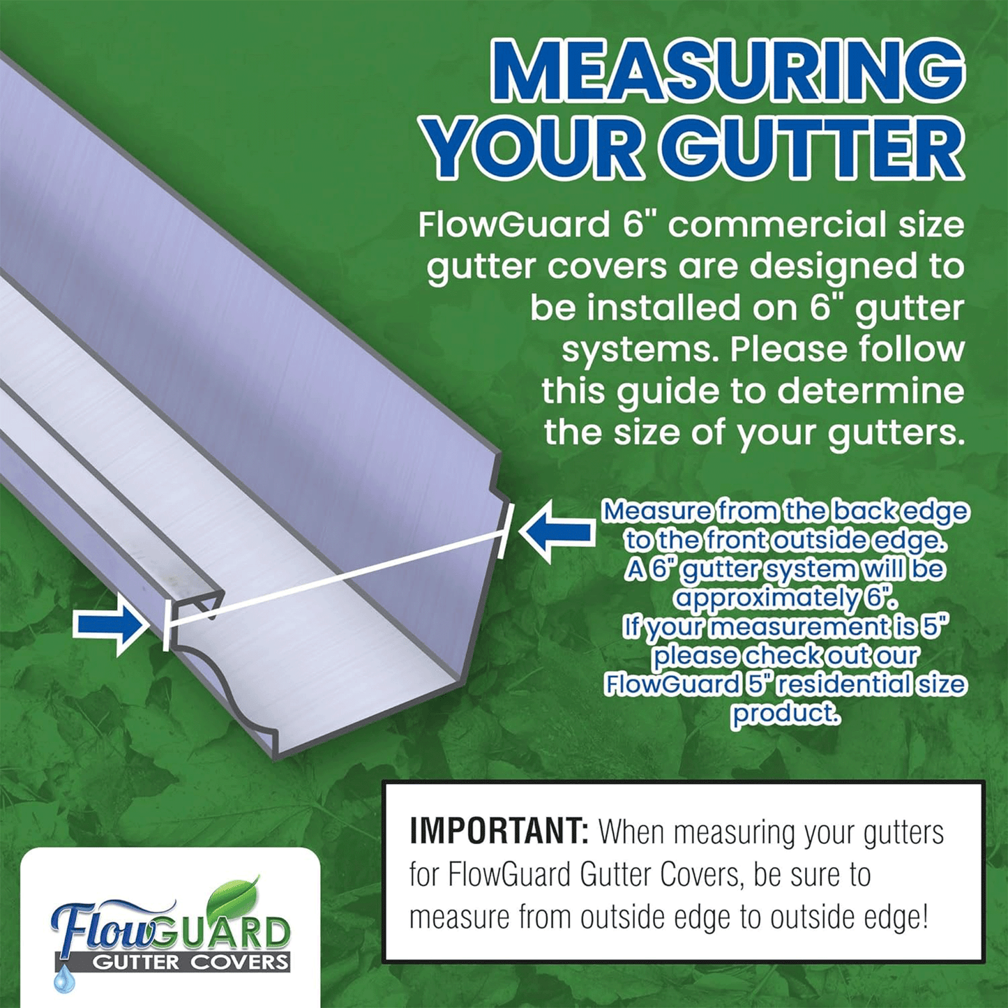 6"COMMERCIAL FlowGuard USA Made Professional DIY 6 Inch 50-Year Gutter Cover System - Thermal Thaw Black - Aluminum Gutter Guards